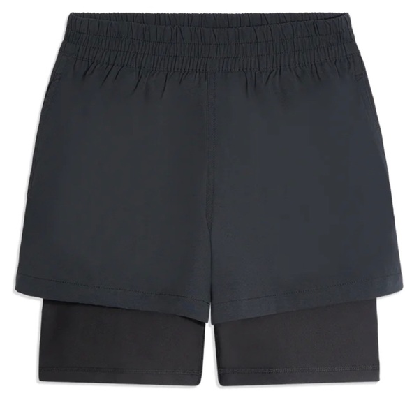 WE.WORE.WHAT- Athletic Layered Windbreaker Biker Shorts - Picture 2 of 9